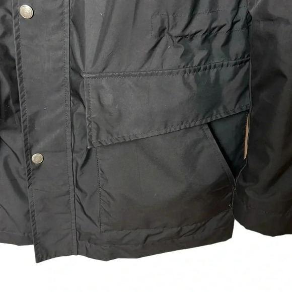 Cole Haan performance jacket,black,wool blend,lambskin trim,thermal,career,snaps - Picture 4 of 16